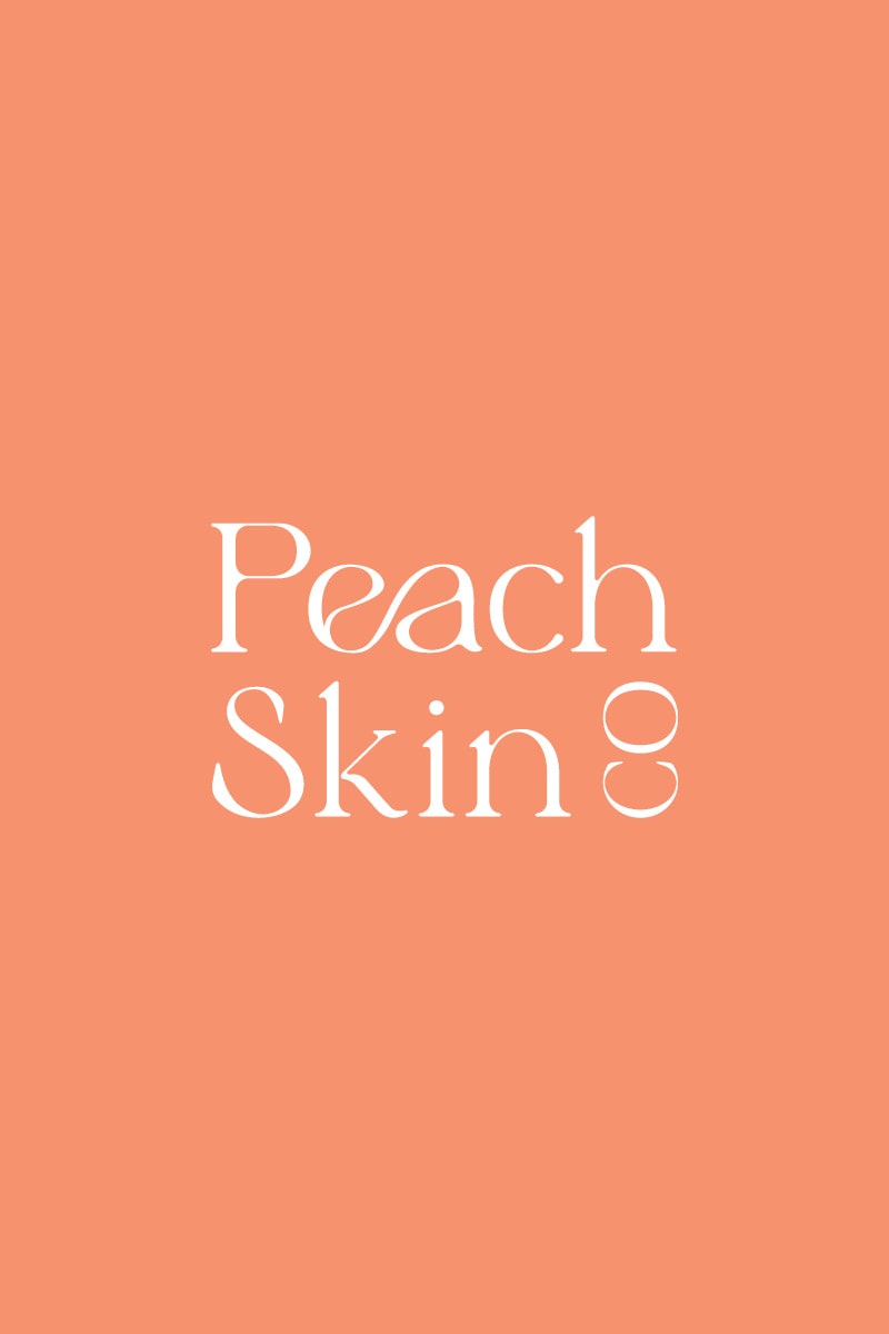 peach skin co branding design