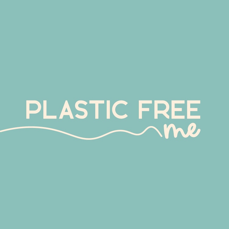 plastic free logo blue