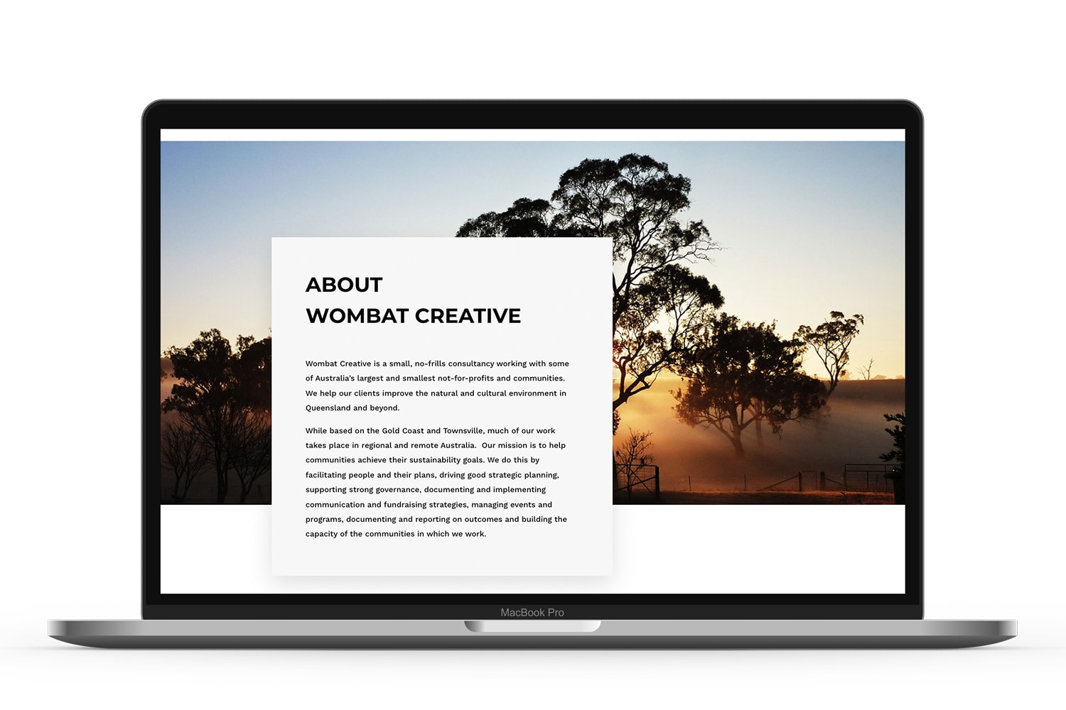wombat creative about website design