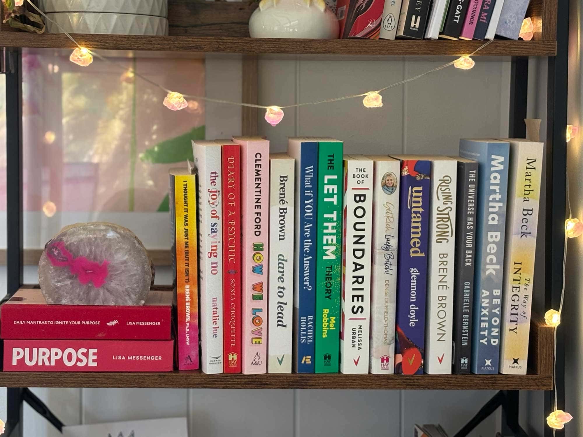 business women turned author books on shelf